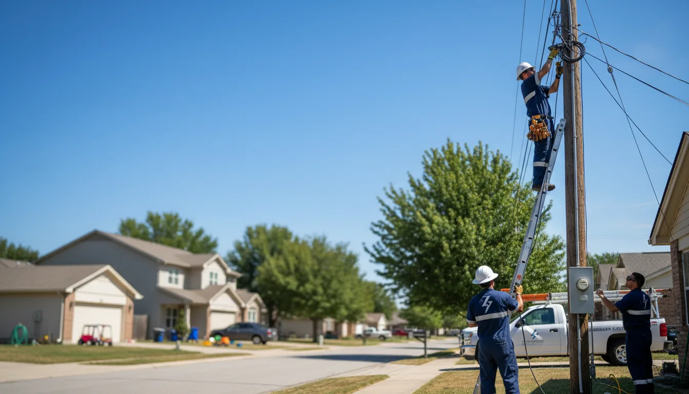 Residential electrician providing installation services in Delta, MO